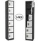 Adiroffice 12 in W, 12 in D, 72 in H, Steel ADI629-206-B-W-PKG-2 - alternate 1